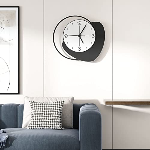 Meishida Modern Wall Clock For Living Room Decor, Large Decorative Wall Clocks Battery Operated For Bedroom Kitchen Office Home, 14 Inch Big Silent Creative Wall Clock Non Ticking, Analog Display #TOP30