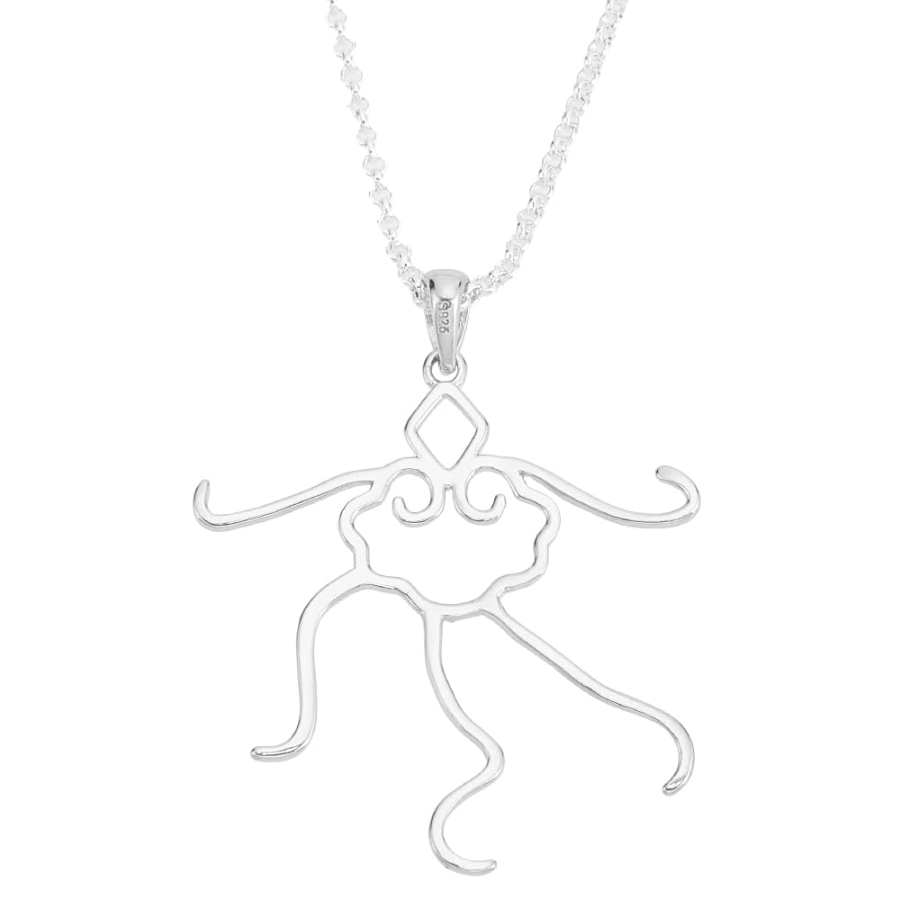 PH PandaHall925 Sterling Silver Necklace Making Kit, Irregular Gemstone Support Cabochon Base With 46cm Necklace Chain