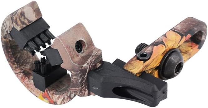 2pcs Archery Arrow Rest Brush Capture Arrow Rest with 3 Brushes Camo Compound Bow Outdoor Hunting Shooting Accessory