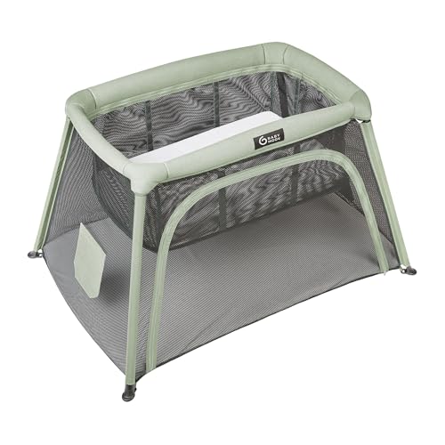 Babymoov Moov & Comfy 3-in-1 Travel Crib & Pack and Play, Lightweight Baby Playpen, Portable Play Yard and Infant Bassinet (Certified for Overnight Sleep US & Canada)