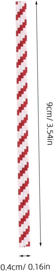 Healifty 1400pcs Bread Bag Ties Red White Stripe Kraft Paper Closure Sealing Ties for Bakery Candy Packing and Bread Packaging