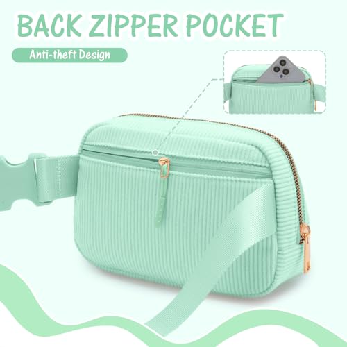 Image of Gitus 10 11 12 13 14 15 16 Year Old Girl Gifts Personalized Birthday Gifts for Women Daughter Sister Her Initial Belt Bag Fanny Pack Crossbody Bags for Teen Girl Gifts Trendy Stuff (Mint Green-A)