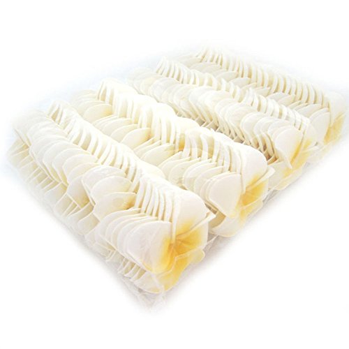 Pursuestar 100Pcs White Foam Hawaiian Frangipani Artificial Plumeria Flower Petals Cap Hair Hat Wreath Floral Diy Home Wedding Decoration 5Cm #TOP3