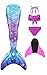 shepretty meerjungfrauenflosse mädchen Neuer Mermaid Tail Badeanzug für Erwachsene und Kinder，fenG5-150
