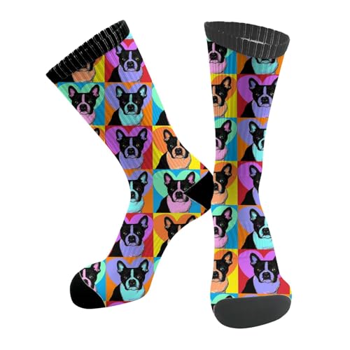 Image of MOLIAN Athletic Crew Cushion Socks Unisex Breathable Mid-Calf Socks for Running Workout