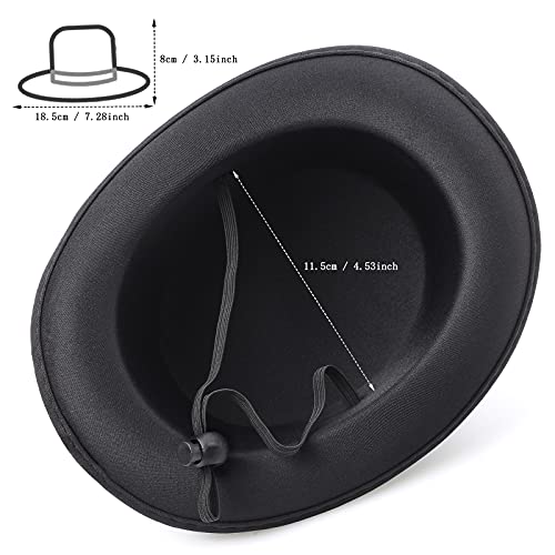 Yewong 2 Pieces Pet Formal Accessories Set - Pet Top Hat With Pet Formal Necktie/Bowtie Birthday Party Gradation Halloween Costumes Accessories For Dog Cat (Black-A) #TOP4