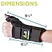 BraceAbility Wrist and Thumb Spica Splint - De Quervain's Tenosynovitis Long Forearm Cast Stabilizer for Tendonitis, Sprains, Thumb Brace for Arthritis Pain and Support - (M Left Hand)