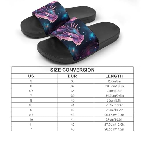 Dragon Galaxy House Sandals Non-Slip Bathroom Slippers Beach Summer Shoes for Men Women2