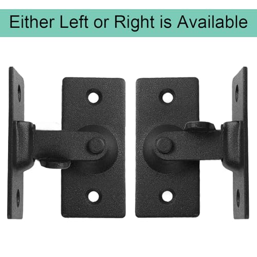 Image of MINI Size 90 Degree Door Latch Sliding Screen Door Latch Barn Door Lock Hasp Latch Clasp Lock Pocket Door Locks and Latches Black Small* | Quick-Access Locking for Privacy in Bathroom, Toilet, RVs & Small Spaces, Left Or Right Application, 304# Stainless Steel