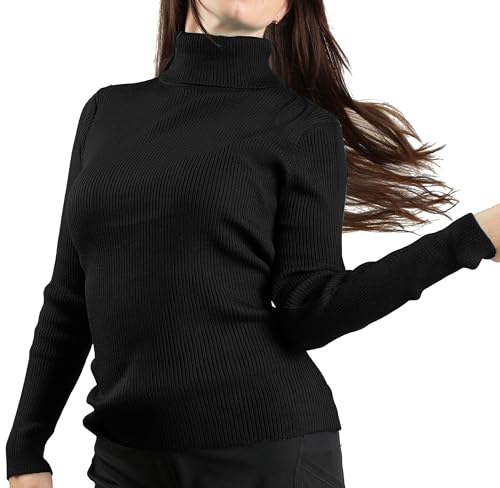 JON & ANNA Women's Turtleneck Sweater Long Sleeve Ribbed Fitted Turtle Neck Casual Fall Fashion Basic Layering Knit Top4