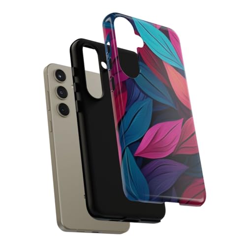 Coque Galaxy S24 Plus design feuilles colorées pour votre style