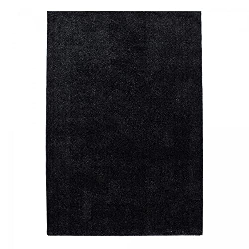 Jadorel - Alfombra de pasillo (80 x 250 cm, ideal como alfombra de pasillo, alfombra de pasillo, color negro, 6626)
