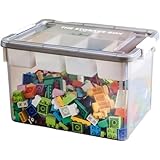 Citybaby多機能収納箱、積み木ベース、積み木、おもちゃ箱仕切り、レゴ積み木、階層グリッド玩具食品、透明コンテナ、多機能大容量整理箱*積み木は含まれていません (B) [並行輸入品]