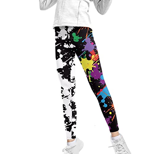 Girls' High Waisted Leggings Full Length Workout Yoga Pants Sports for Kids 4-13 Years2