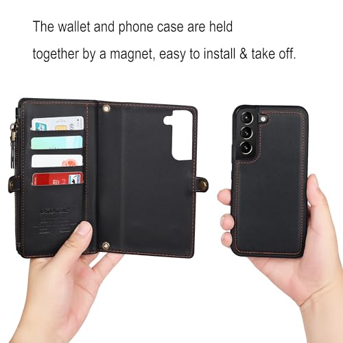 Image of for Samsung Galaxy S26 Wallet Case with RFID Blocking Wallet,Black