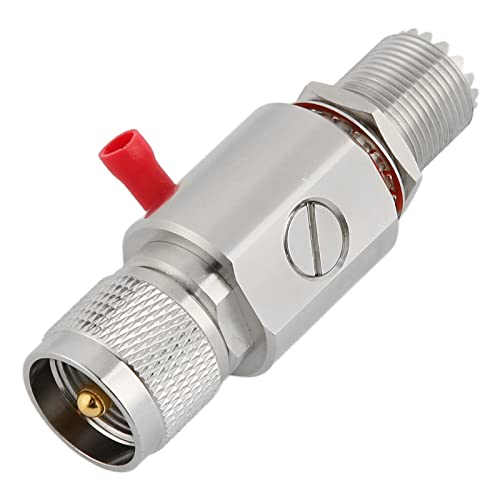 Elprico UHF-Blitzableiter, PL-259 SO-239 Koaxial-Überspannungsschutz (DC-3 GHz) für Amateurfunk, CB-Antenne, Funkbasisstation Elprico UHF-Blitzableiter, PL-259 SO-239 Koaxial-Überspannungsschutz (DC-3 GHz) für Amateurfunk, CB-Antenne, Funkbasisstation