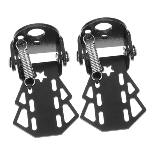 Toddmomy 2Pcs Folding Bike Rear Pegs Durable Footrest for Mountain and Road Bikes Non Slip Design Easy Installation Fit for Cycling Accessories