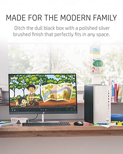 Hp Pavilion Desktop Pc, Amd Ryzen 5 5600G, 12 Gb Ram, 512 Gb Ssd, Windows 11 Home, Wi-Fi 5 & Bluetooth Connectivity, 9 Usb Ports, Wired Keyboard And Mouse Combo, Pre-Built Pc Tower (Tp01-2040, 2022) #TOP6
