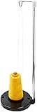 Adjustable Thread Spool Holder White - Adjustable Height Universal Single Cone Thread Stand for Sewing Machine - Heavy Base Embroidery Quilting Serger Sewing Cones Holder (Black)