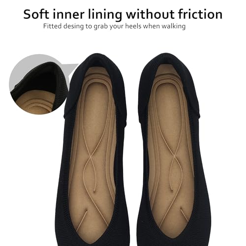 Women's Flats Shoes Pointed Toe Knit Ballet Comfortable Dressy Slip On Leopard Flat4