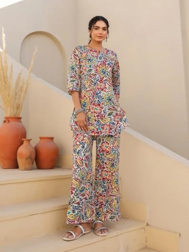 Image of Trendy Queen Co Ord Set | Casual Wear Pant Top Set | Fancy Co-Ord Set | Full Pair Set | Coord Sets for Women | Top Pant Set (SD817)