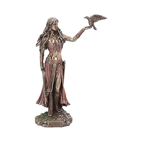 Statuetta in bronzo del Morrigan, dea celtica della guerra e della morte