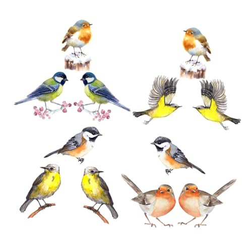 Pegatinas estáticas para ventanas Cabilock pack de 36 vinilos anticolisión de pájaros para cristal 7