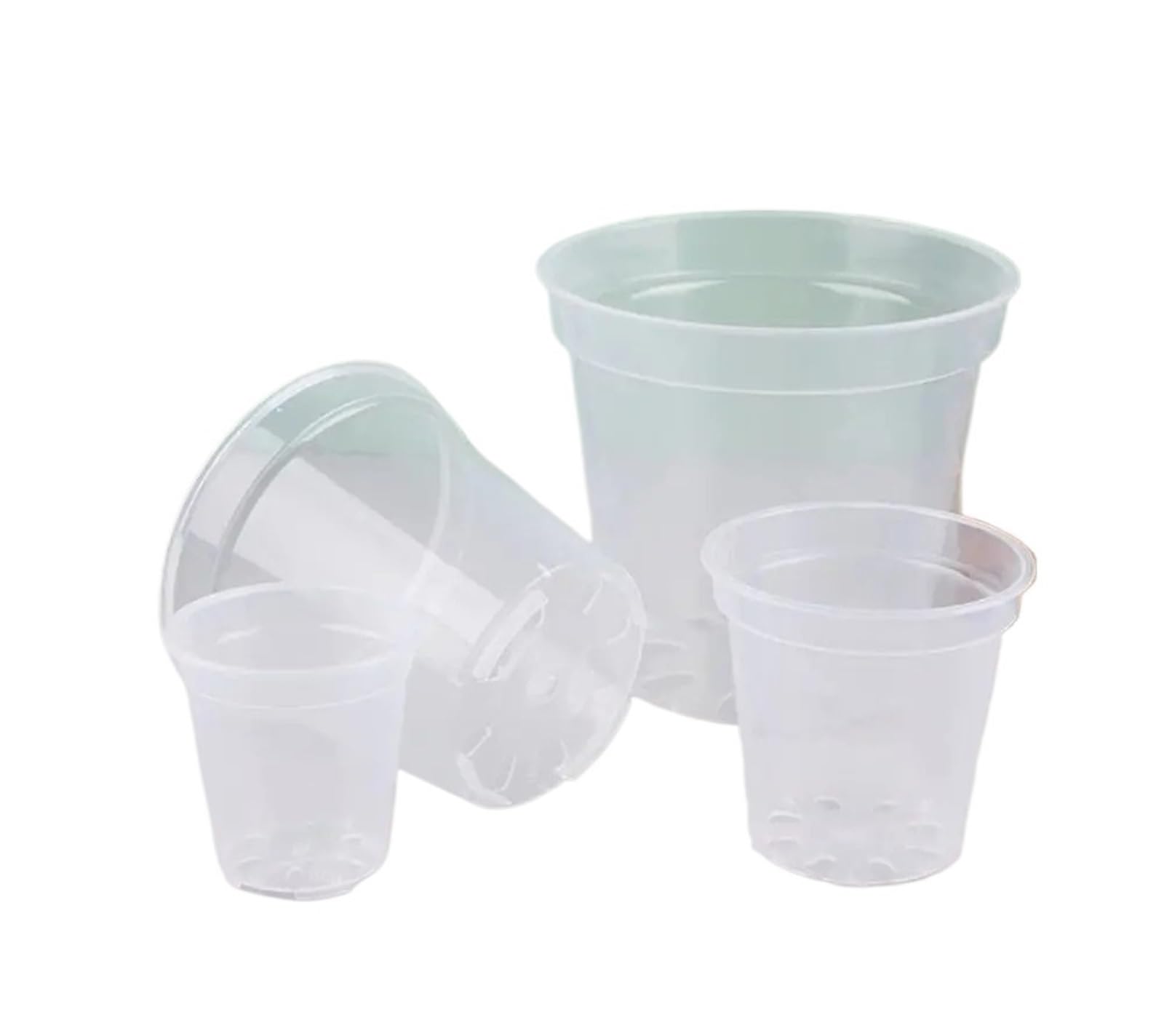 Pot de jardinière DIY en plastique Transparent, 10 pièces Pour Jardin