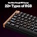 Keychron K4 HE – 96% Compact Hall Effect Wireless Mechanical Keyboard with Number Pad, Magnetic Switch, Rapid Trigger, Custom RGB, QMK/VIA, 2.4GHz/BT5.2/Wired, for Mac/Windows/Linux, Wood Frame, Black