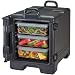 Cambro 300MPC-110 Black wit UPC300110 Ultra Front Loading Insulated Food Pan Carrier with Handles, 24"