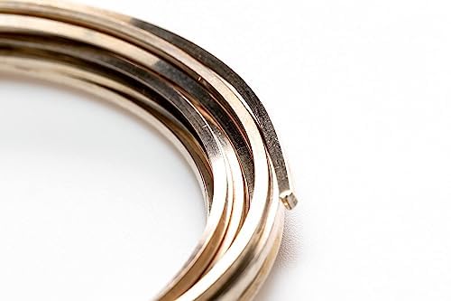 WIRE 18ゲージ 925スターリングシルバー ワイヤー(正方形) ハーフハード 【段階】 米国製 1フィート