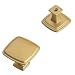 American Black Gold Round Square Light Luksusowe Szafa Szafa Uchwyt Nowoczesny Minimalistyczny High-End Cabinet Drzwi Szafy Drzwi Szafy (Color : Gold, Size : Square single hole)