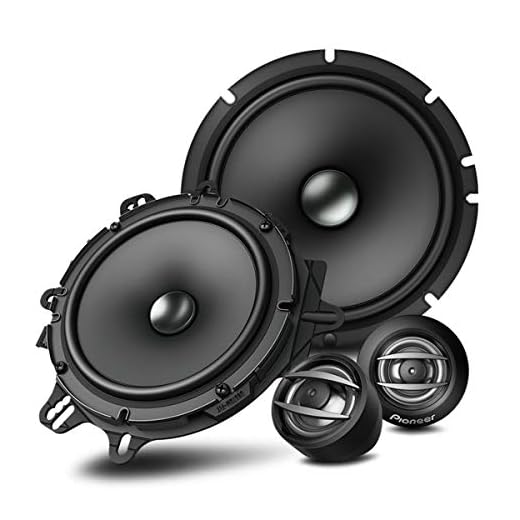 Pioneer TS-FIAT-DUCATO 2-weg componentenluidspreker (350 W), 16,5 cm, luidsprekersysteem voor FIAT Ducato (model X250 - X290), continu uitgangsvermogen 80W, zwart