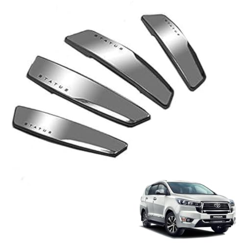 Image of Autokaar Status Car Door Edge Guard Scratch Protector Silver Universal for Toyota Innova /Hyryder /Fortuner /Glanza /Camry /Cruiser /Rumion /Crysta /Etios /Liva /Corolla Altis /Yaris