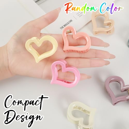 Pack de 10 pinzas pequeñas en forma de corazón miniatura 5