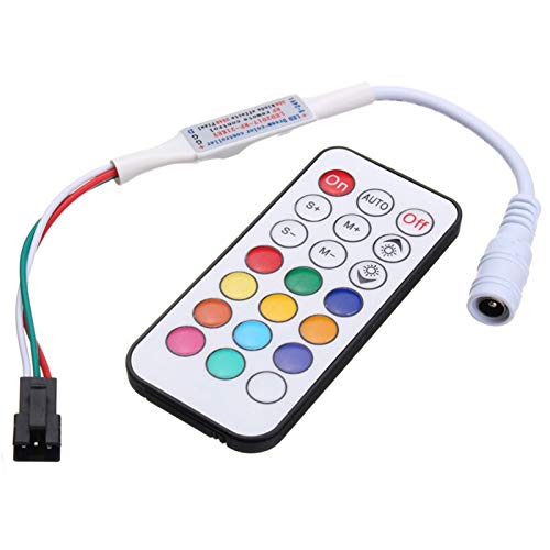 SUNXK 21 Tasten LED Mini Dream Color RF Controller für WS2812 WS2812B WS2811 Lichtstreifen DC5-24V SUNXK Cover