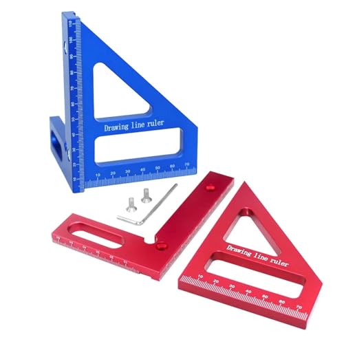 Escuadra Carpintero de Aluminio con Transportador 3D miniatura 7