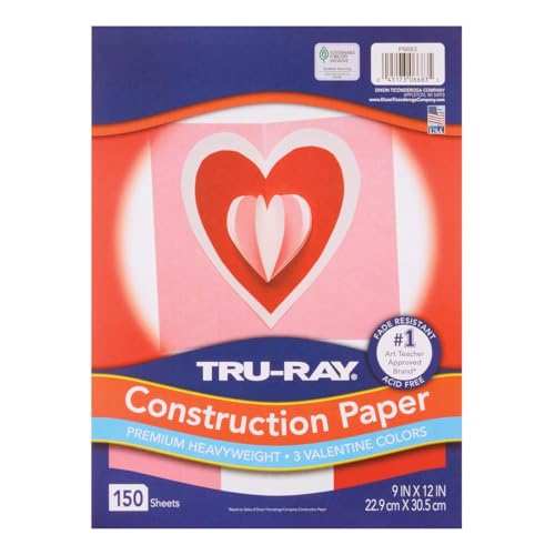 Tru-Ray Construction Paper 9x12" Valentine Assortment