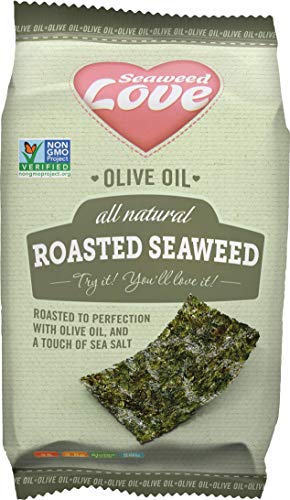 Seaweed Love All Natural Roasted Seaweed Olive Oil, 0.18 Ounce (Pack of 24)