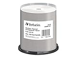 Verbatim Verbatim 43718 - CD-R80 (Cake Box Termo imprimible no ID) Color Plata