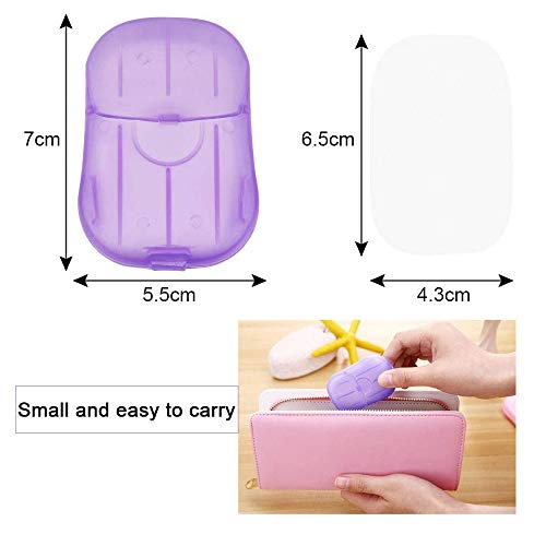 Papel de Jabón Desechable, 10 Piezas de Hojas de Jabón Portátiles, Jabon de Manos en Papel Hojas de Jabón, Jabon Manos… - Imagen 3