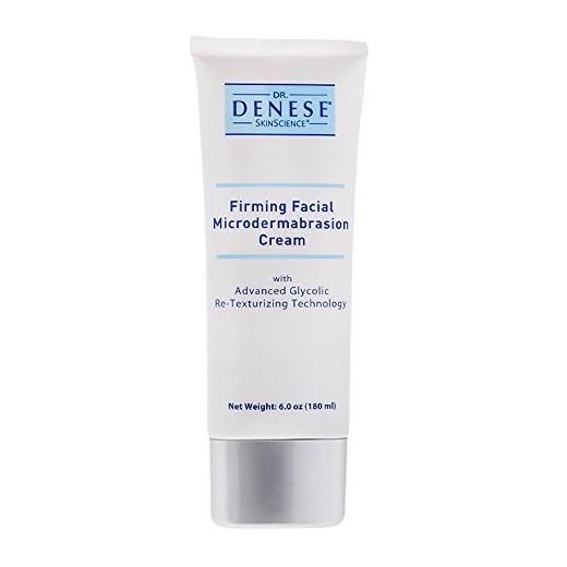 Dr. Denese SkinScience Firming Facial MicroDermabrasion Cream Refresh with Botanical Ingredients - Dual Physical Peel & Chemical Exfoliant For Glowing Radiant Skin - Paraben-Free, Cruelty-Free - 6oz