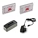 Produktbild bg-akku24 2 Stück Akku, Ladegerät und Netzteil für Nikon Coolpix 3700, 4200, 5200, 5900, 6000, 7900, P3, P4, P80, P90, P100, P500, P510, P520, P530, P5000, P5100, S10, EN-EL5