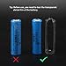 UltraFire 18650 Flashlight with 4PCS UFB22 3.7v 18650 2200mAh Rechargeable Battery and Charger, Single Mode Mini Flashlights 500 Lumens