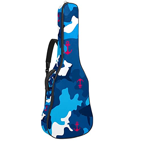 Housse guitare folk électrique imperméable avec fermeture éclair rose