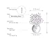 925 Sterling Silver Cubic Zirconia Stud Earrings for Women, Snowflake Pearl Rhinestone Earrings Luxury Bridal Flower Fashion Jewelry