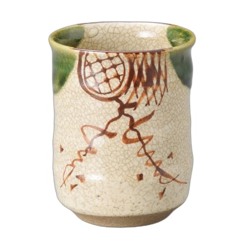???????(Setomonohonpo) Oribe Teacup (Large) (Handmade) [7 x 9.5 cm] | Teacup |