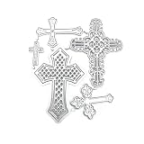 YKW Easter Cross Metal Cutting Dies Set for DIY Card Making, Scrapbooking, and Religious Craft Projects, Crucifixion Embossing Etching and Stamping Tools for Holiday and Religious Decorations