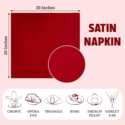 Pack de 50 Servilletas de Satén 50x50 cm Cuadradas miniatura 4