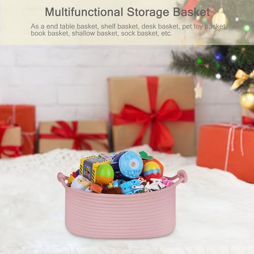 Image of Small Empty Gift Basket with Bag & Ribbons, Dusty Pink